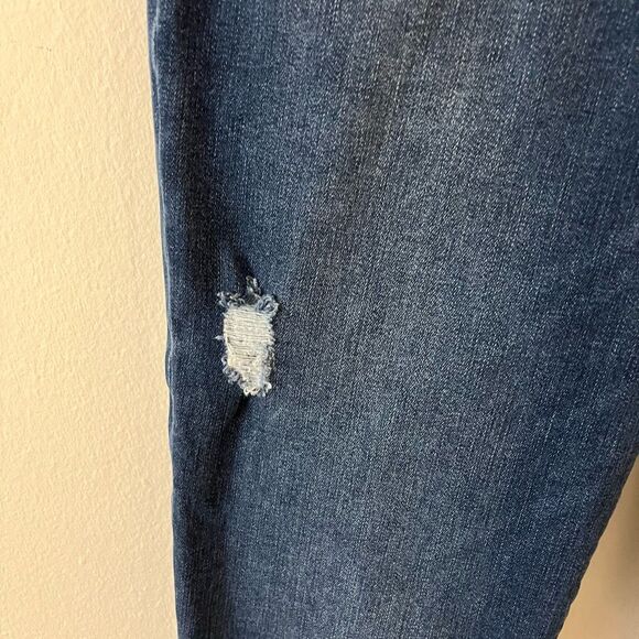 SPANX DISTRESSED SKINNY JEANS Size large raw hem - Picture 8 of 16
